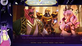 In Studiofows Subverse Part 14, anime characters with big tits engage in detailed hentai scenes involving blowjobs, fucking, and cumshots