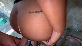 Hardcore sex with neighbor after laundry and tit washing