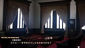 i love this blonde maid's big tits blowjob in the cosplay game