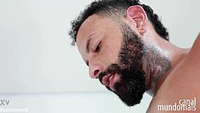 Gay Guy Sucking Big Cock In Bathroom Shower Scene