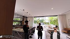 Black Tony Genius Deepthroats White Dick In VR