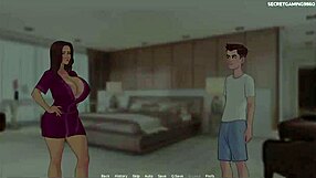 3D game with busty stepmom and monster cock action