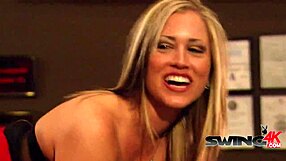 Swinger couples ready for lustful night at swing mansion
