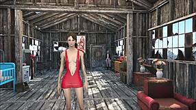 Fallout 4 character relaxing at home