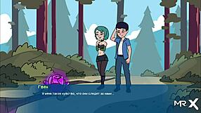 in camppinewood, the character licks big ass in this anime hentai masturbation scene, doing cunnilingus episode 1 5.