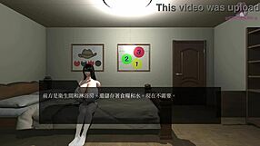 3D animated big tits bouncing and getting a facial