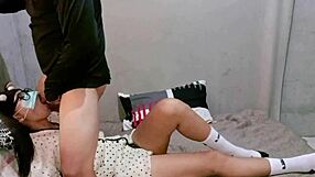 Before my birthday party cum in my pussy fat dick neighbor