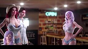 Ever seen a stepmother and step-aunty getting naughty at the bar in wild 3D hentai?