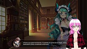 lin the ice dragon girl poses in front of mirror 05