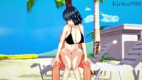 tatsumaki and fubuki fuck old man in one-punch man hentai