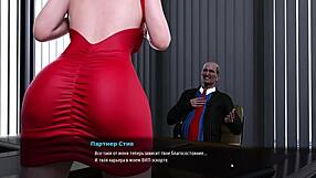 Beautiful boobs and anal sex in a cartoon game