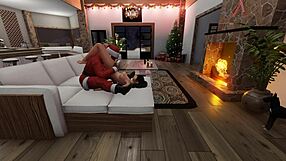 Santas Request Christmas special with hot black cock action
