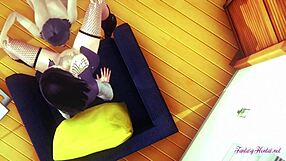 3D Japanese hentai with cunnilingus and creampie action