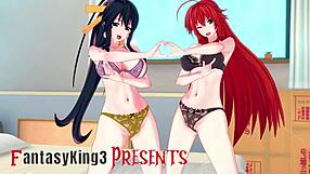 Watch the Full 1hr Movie of HS DxD NTR Madness 3 Trailer on Sheer Fantasyking3 for See-Through Anime Fantasy