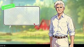 honeysun gameplay starts with a redhead flight attendant in cosplay costume