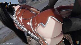 Eve from Stellar Blade Fucked Hard by Huge Dick in Loop