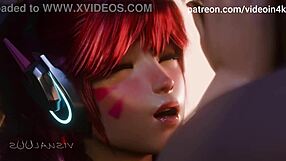 Cute VA Romantic Washroom Sex Scene in 3D Hentai Cartoon AI Upscaled