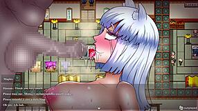Beautiful shemale Mankuro Sais goes on an erotic journey in a hentai-style game