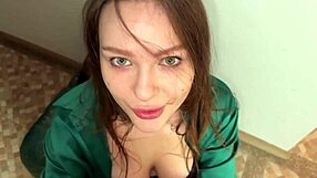 Cheating with my boss ends in a messy orgasm