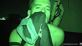 Axel Abysse, Sex-Crazed Insomniac, Engages In Infrared Ass Play Outdoors