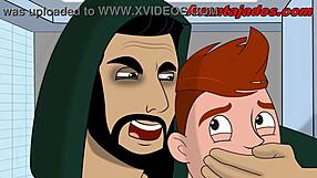 Cartoon Gay Pervertido Da Floresta in Raw Action