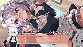 Hentai with a shemale character named Nanase giving a handjob
