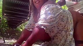 Fucking under the public park bridge