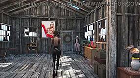 Fallout 4-tjej slappnar av hemma med fitteklåda