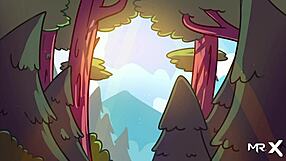 in camppinewood, the character licks big ass in this anime hentai masturbation scene, doing cunnilingus episode 1 5.