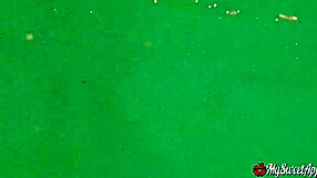 Public Balcony Sex with Massive Facial