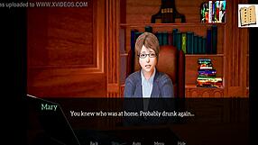 Adult visual novels and ecchi gameplay with a family of three