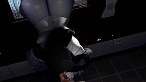 3D animated hentai with a Blowjob and Fucking scene with Sadako from The Ring