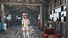 Fallout 4 character relaxing at home