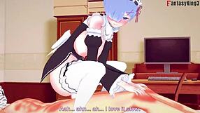 Rem Maid Fucked Hard Ahegao POV