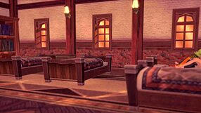 大胆3D卡通动作与原神日落柯莱