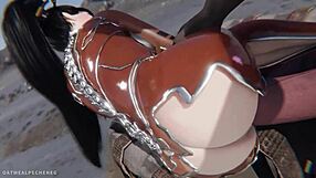 Eve ze Stellar Blade wyruchana wielkim kutasem w pętli