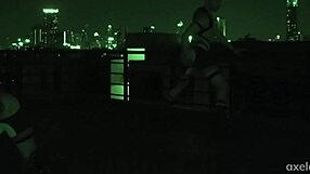 Axel Abysse, Sex-Crazed Insomniac, Engages In Infrared Ass Play Outdoors