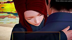 My New Family 431: Teen with Big Ass and Small Tits Plays Game