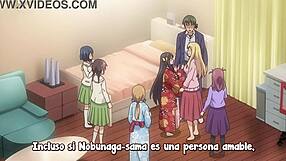 Nobunaga-Sensei No Osanazuma Sucking Big Tits In Hentai Anime