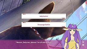 Ninja-themed anime porn with big-boobed Asian heroine