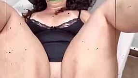 big tits milf celebrates halloween cutely!