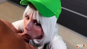 Blonde Barista in Shorts Offered to Rough Fuck Her Hot Holes Instead of Coffee POV