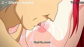 Stepson's girlfriend gets it from her stepfather in this anime porn