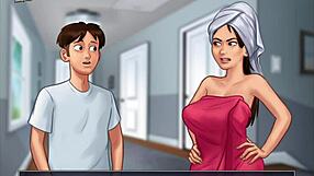 I can’t stop watching sexy Jamie in the shower, Summertime Saga 4!