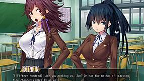 Commander Babes Ep3: Babe Gets Titty Fucked Hard In Bathroom During Game