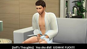 Damn! Vanessa's special guest in Sims 4 cartoon ass play!