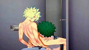 My Hero Academia Yaoi Midoriya Blowjob To Bakugou With Cum In Mouth