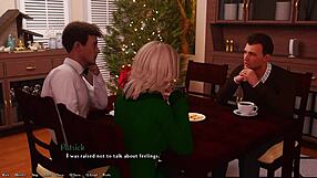 What happens at the christmas party in being a dik 240?