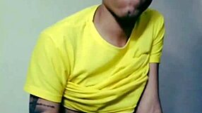 enjoying the delicious hairy macho cock with intense blowjobs