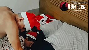Papai Noel punishes naughty twink with his big cock